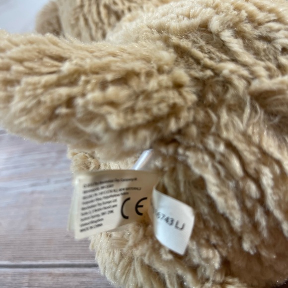 Manhattan Toy Co REX Puppy Dog Plush 15" Brown Ribbed Stuffed Animal Eye Patch - Picture 5 of 5